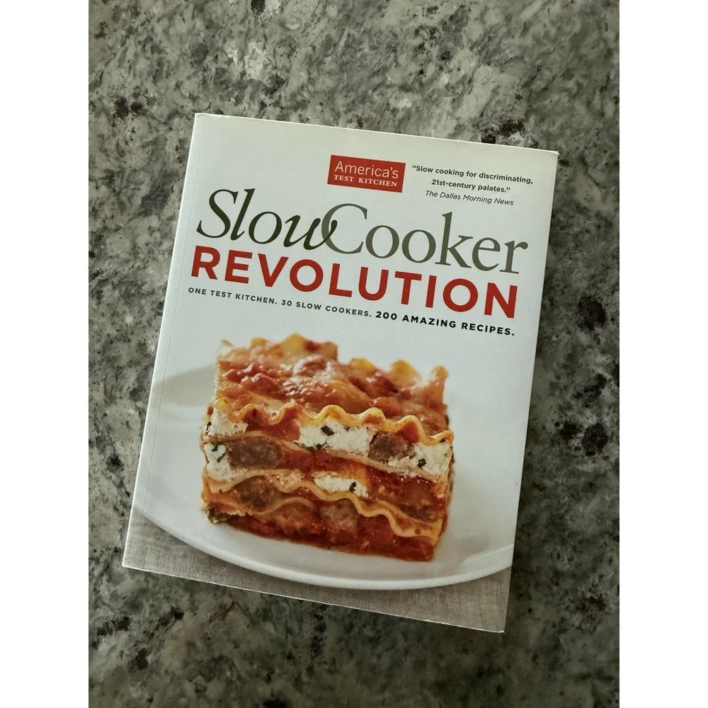 2011 America's Test Kitchen Slow Cooker Revolution Cookbook Recipes Cook Book